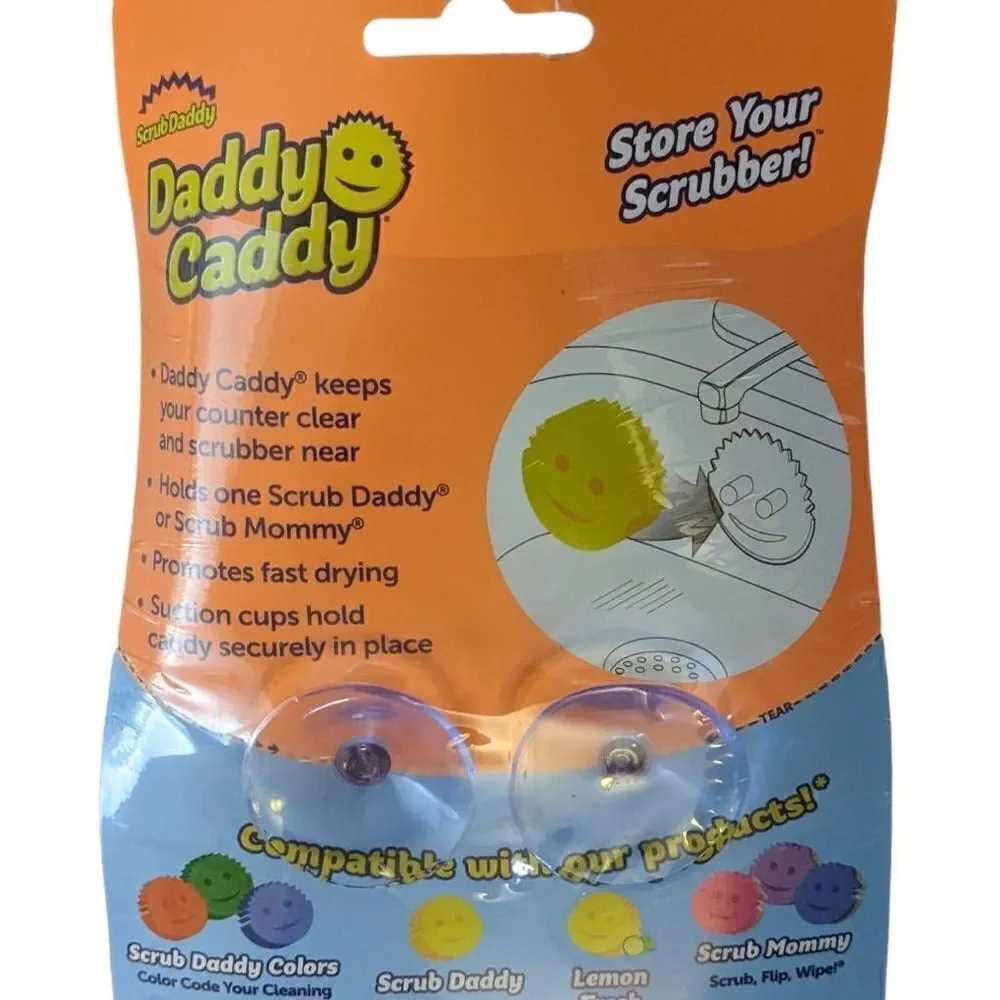 Scrub Daddy Mommy Caddy Sponge Storage New‎ Suction Cups Novelty Cleaning